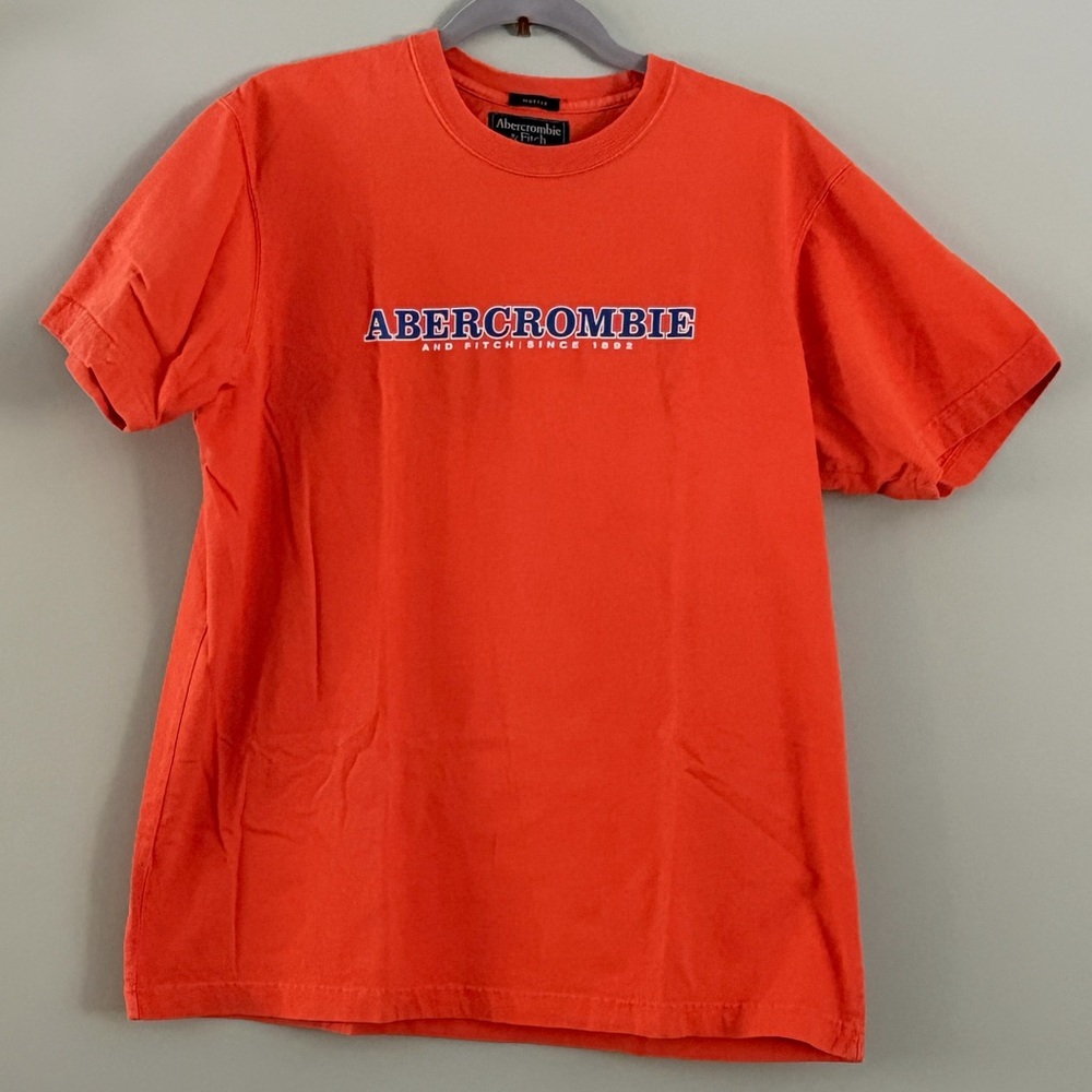 Abercrombie & Fitch Muscle Fit T Shirt Orange vintage XL